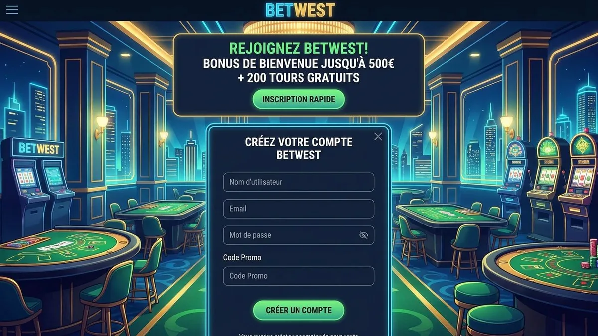 Inscription avec bonus